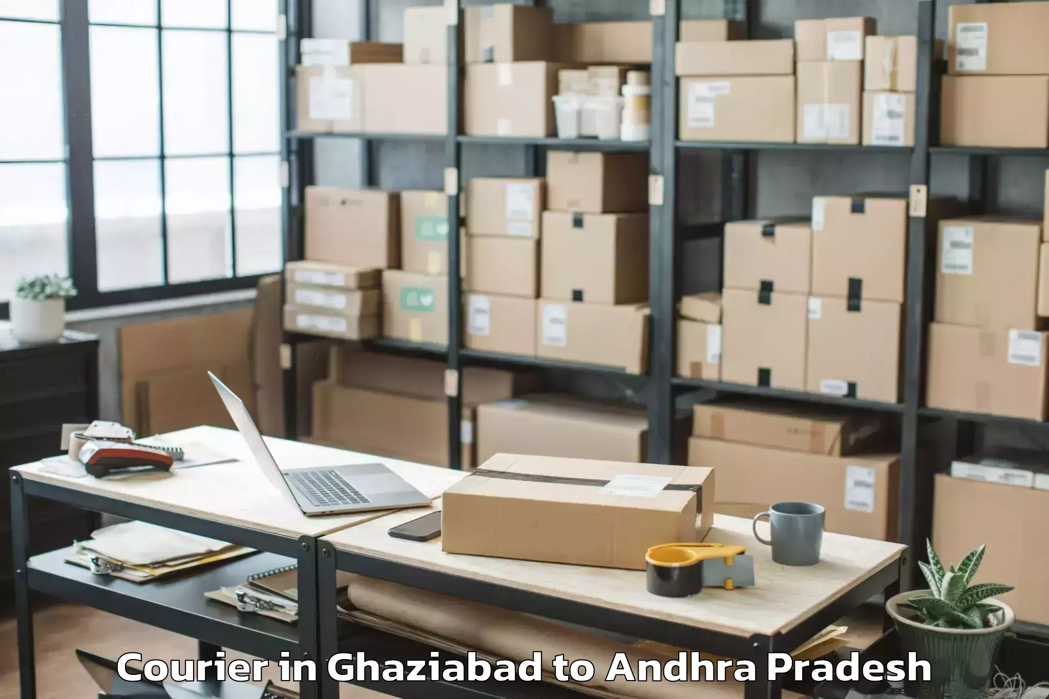 Affordable Ghaziabad to Thamminapatnam Courier